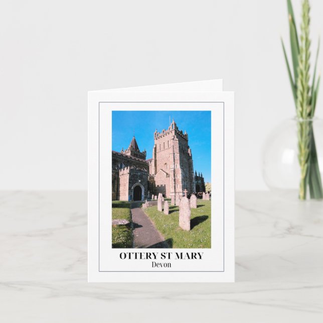 Ottery St Mary, Devon, England Card (Front)