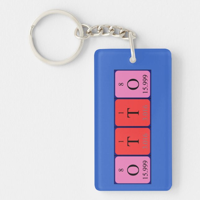 Otto periodic table name keyring (Front)