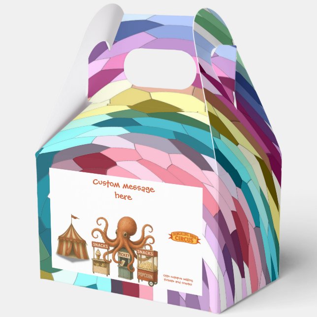 Otto’s circus snack shack favor box (Front)