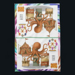 Otto’s circus snack shack kitchen towel<br><div class="desc">Multi-tasking is Otto’s specialty, which is lucky, since he has eight arms! Whether he’s handing out tickets, scooping popcorn, or passing cotton candy to delighted children, Otto keeps the circus running smoothly. Friendly, efficient, and always smiling, he’s the first to welcome guests to the fun. You can find lots of...</div>