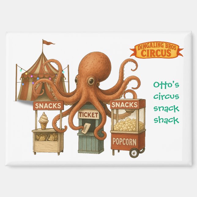 Otto’s circus snack shack magnet (Front)