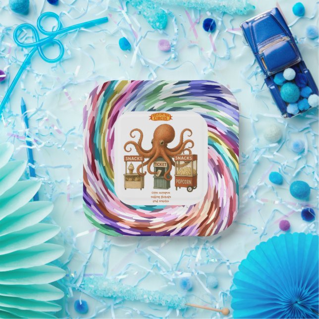 Otto’s circus snack shack paper plate (Party)