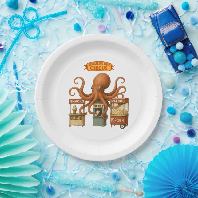 Otto’s circus snack shack paper plate (Party)