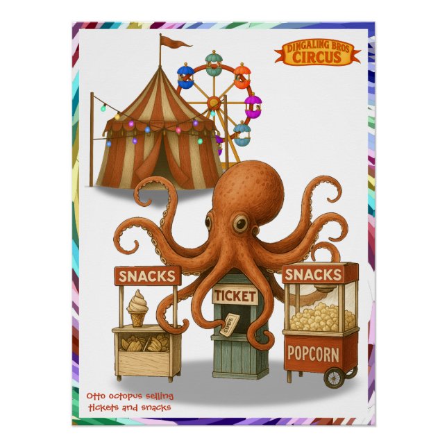 Otto’s circus snack shack poster (Front)