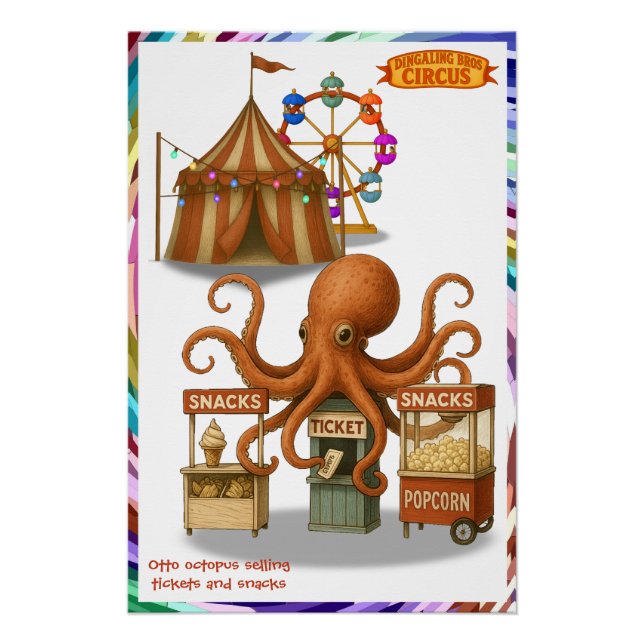 Otto’s circus snack shack poster (Front)