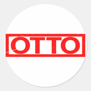 Otto Stamp Classic Round Sticker