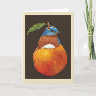 Otto the eastern bluebird card