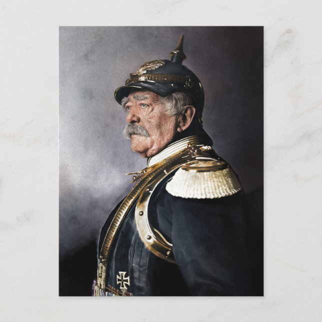 Otto von Bismarck 1894 Colorized Postcard (Front)