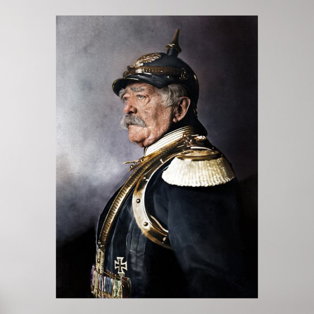 Otto von Bismarck 1894 Colorized Poster (Front)
