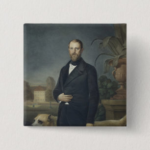 Otto von Bismarck, c.1850 2 Inch Square Button