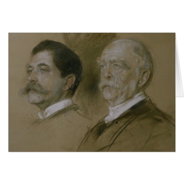 Otto von Bismarck et son fils Herbert (Devant horizontal)