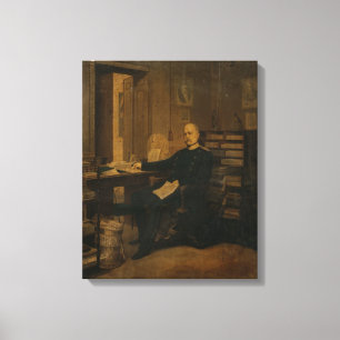 Otto von Bismarck in his Study Canvas Print