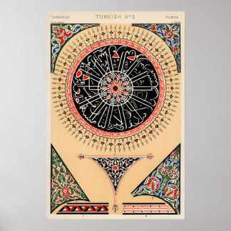 Ottoman Art Poster Turkish Graphic Design, Islamic