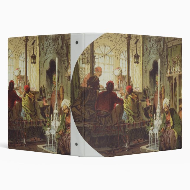 Ottoman Coffee House, 1862 (colour litho) Binder (Background)