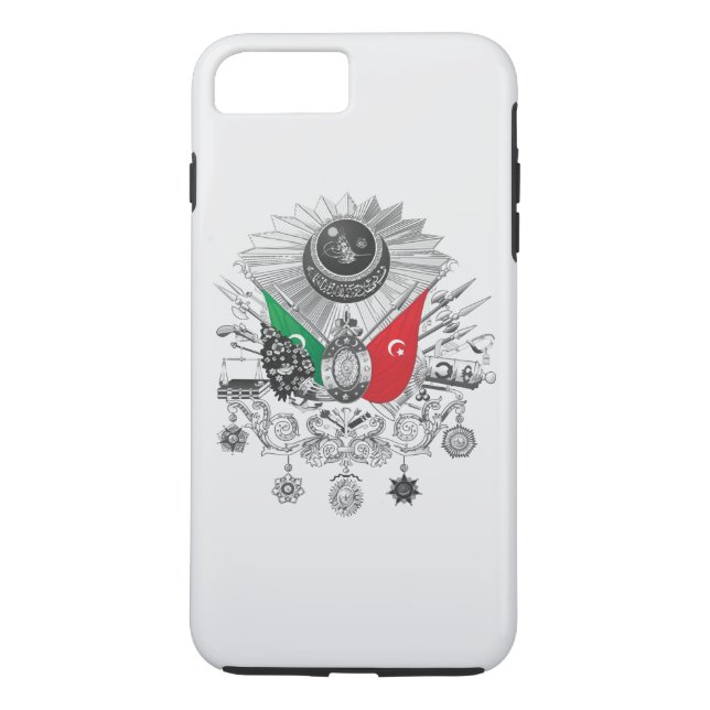 Ottoman Empire Grayscale Coat Of Arms Case-Mate iPhone Case (Back)