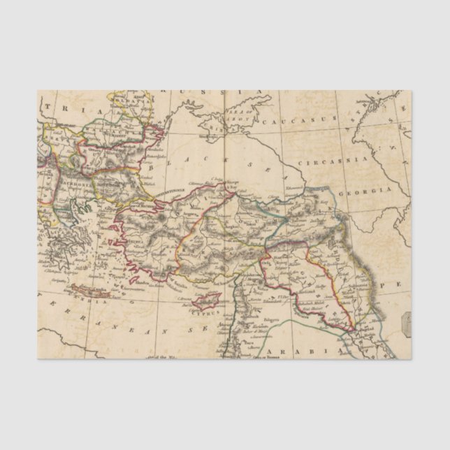 Ottoman Empire Tissue Paper (Front)