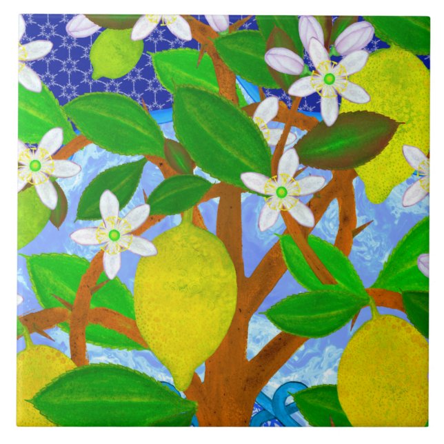 OTTOMAN LEMON TILE 2 (Front)