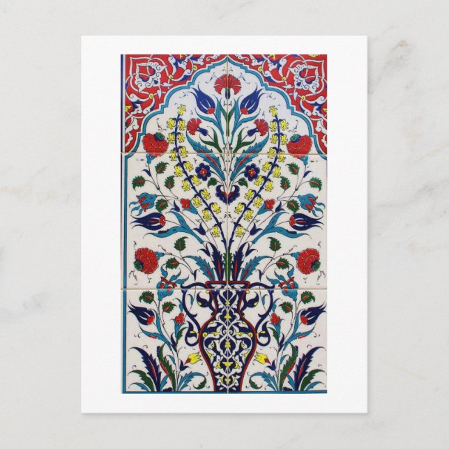 Ottoman Turkey Arabesque Old Tile Postcard (Front)