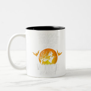 ou Don't Scare Me I'm A Nurse Halloween Two-Tone Coffee Mug