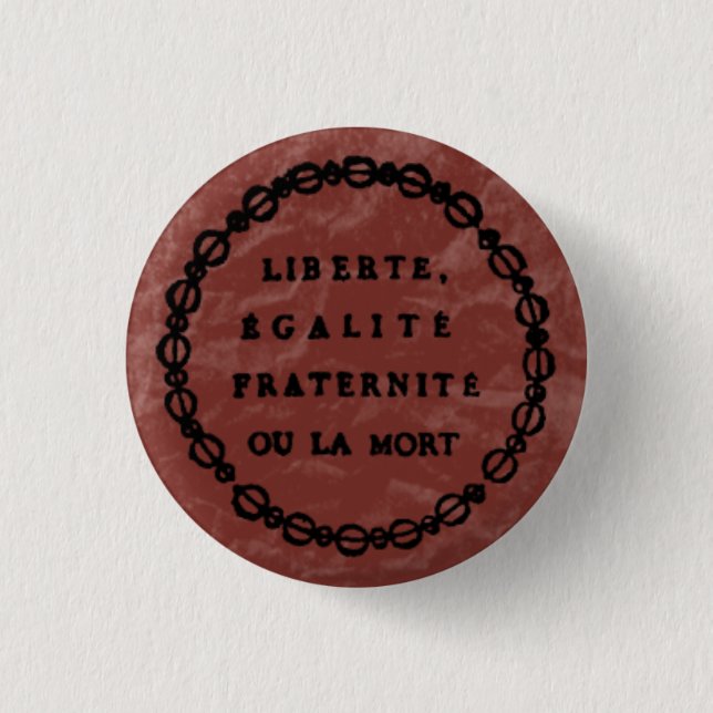 ou la mort 1 inch round button (Front)