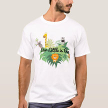 Ou Little is One Dad T-Shirt – First Birthday 