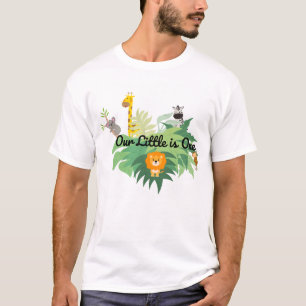 Ou Little is One Dad T-Shirt – First Birthday