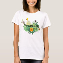 Ou Little is One Mom T-Shirt – First Birthday 