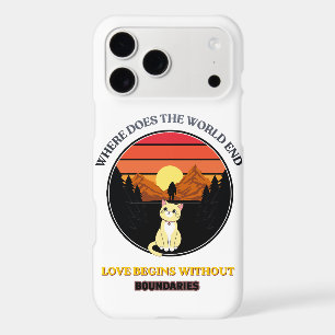 Où se termine le monde   Chat mignon Rétro Coucher