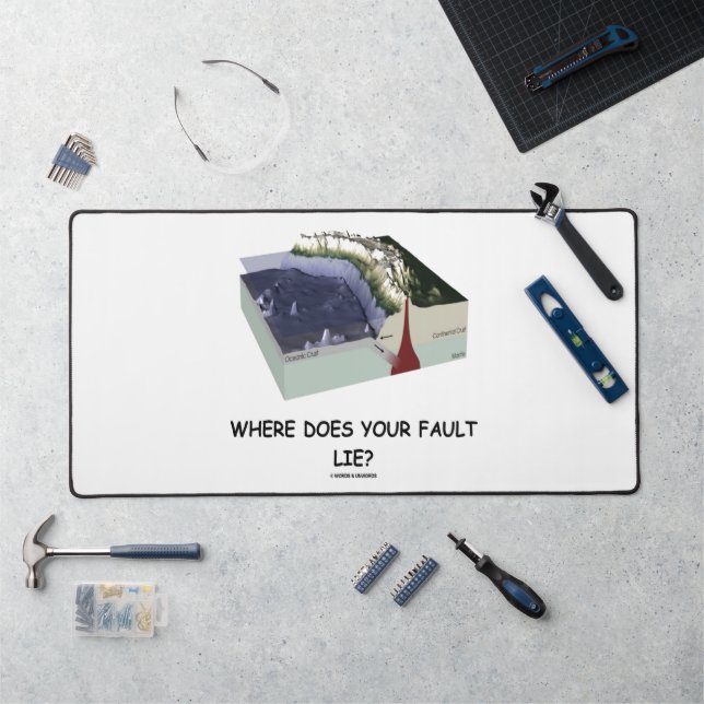 Où se trouve votre faute ? Humour géologique (Poste de travail)