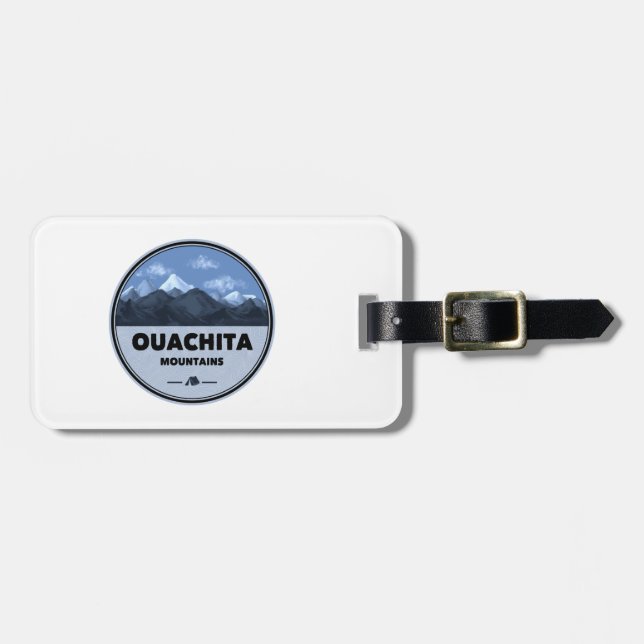 Ouachita Mountains Arkansas Oklahoma Camping Luggage Tag (Front Horizontal)