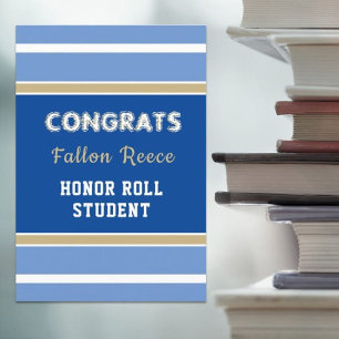 Ouah ! Carte Honor Roll Congrats