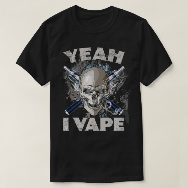 Ouais Je Vape Funny Vaping Tshirts Vaping Cadeaux  (Design devant)
