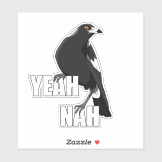 Ouais nah drôle Australian magpie sticker