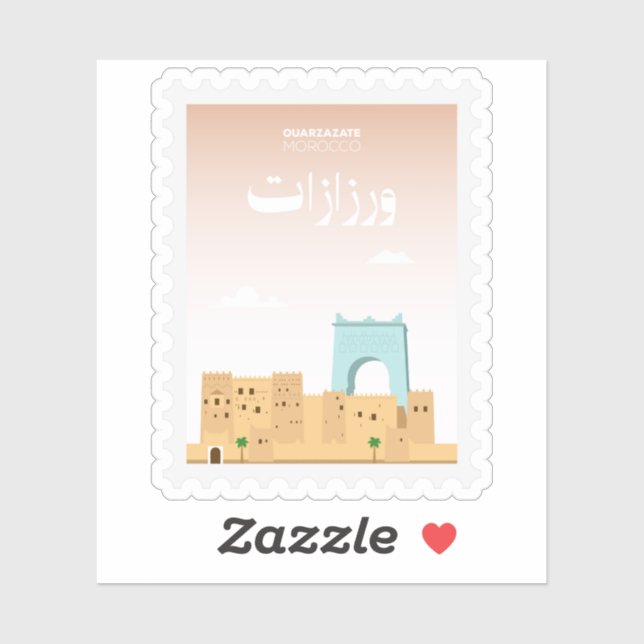 Ouarzazate Morocco Postage Stamp Travel (Sheet)