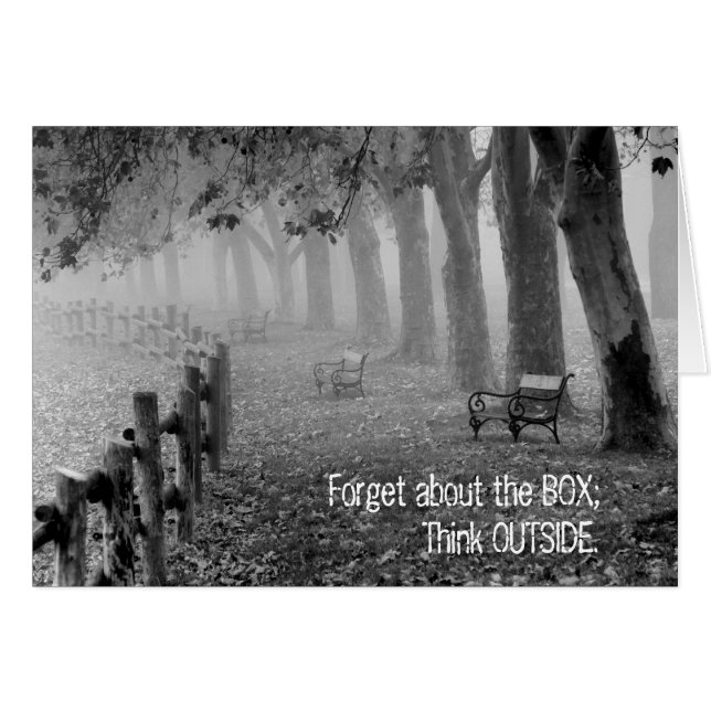 Oubliez La Boîte, Pensez À L'Extérieur Vierge Cart (Devant horizontal)