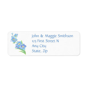 Oubliez-moi pas Custom Watercolor Garden Flower