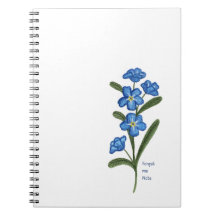 Oubliez-moi pas Flower Carnet personnalisé