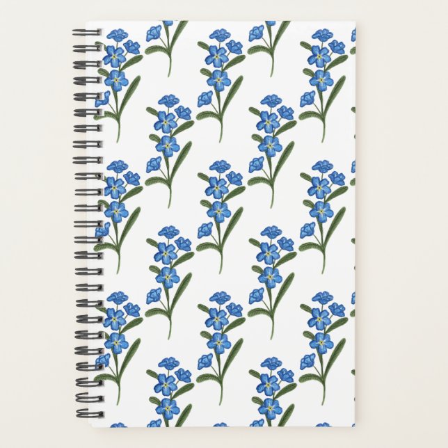 Oubliez-moi pas Flower Planner - Motif blanc (Devant)