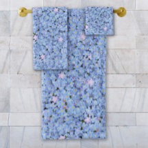 Oubliez-moi-pas la serviette photo bleue