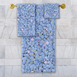 Oubliez-moi-pas la serviette photo bleue