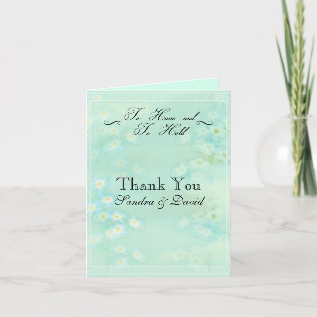 Oubliez-moi pas le Merci Mariage floral (Devant)