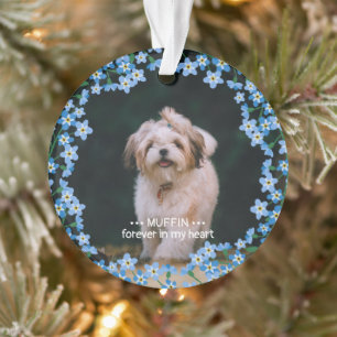 Oubliez-moi Pas Wreath 2 Nom Photo Pet Memorial