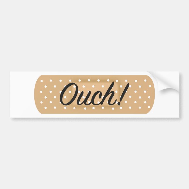 OUCH! BUMPER STICKER (Front)