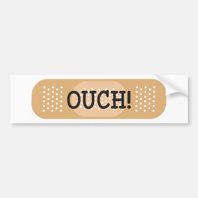 OUCH! BUMPER STICKER (Front)