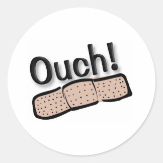 Ouch Classic Round Sticker