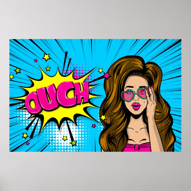 Ouch girl poster (Front)