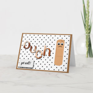 "ouch" triste bandaid obtenir carte well
