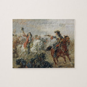 Oudenaarde - A Cavalry Skirmish (oil on panel) Jigsaw Puzzle
