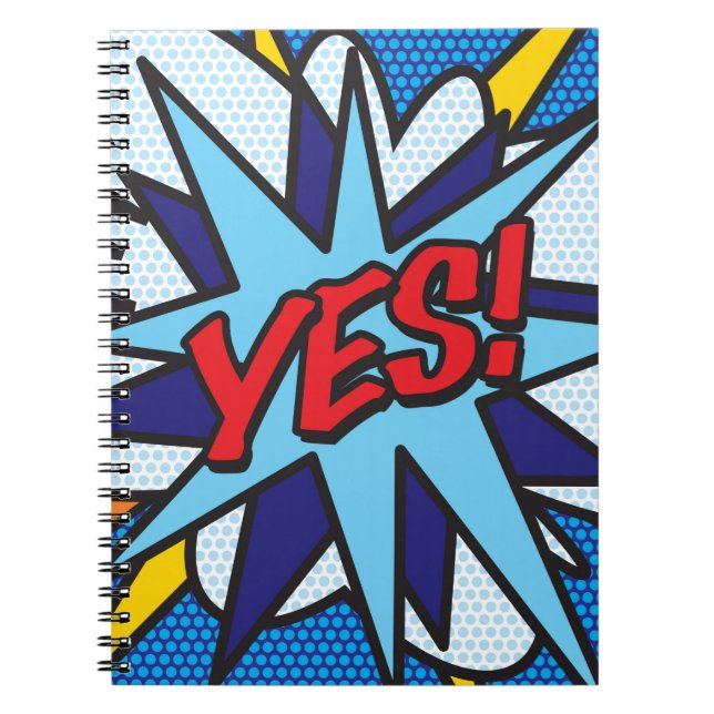 OUI amusant Rétro Comic Livre Pop Art (Devant)