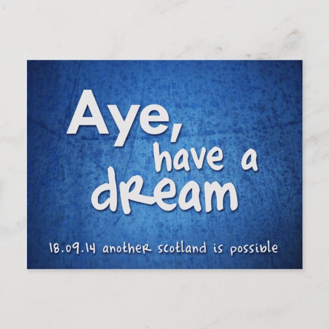 Oui, ayez une carte postale rêveuse (Devant)